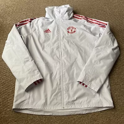 Buy Manchester United Adidas Rain Football Jacket Medium  • 19.99£