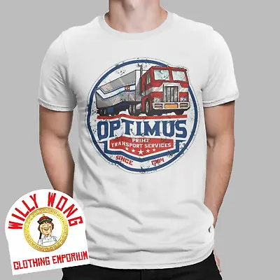 Buy Optimus Prime T-Shirt Transformers Movie Cartoon Tee 100%  Retro Transporter • 6.83£