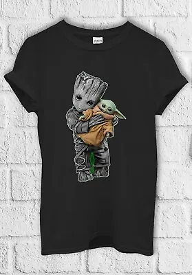 Buy Baby Yoda Baby Groot Cute Star T Shirt Men Women Hoodie Sweatshirt Unisex  3190 • 11.95£