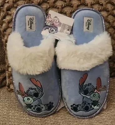Buy Disney Lilo & Stitch Shimmer Embroidered Mule Slippers. Size 7/8. Primark  • 13.99£