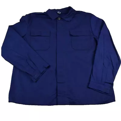 Buy Vtg French EU Worker CHORE Work Jacket - Sz Large #11 DEADSTOCK HERRINGBONE • 22.99£