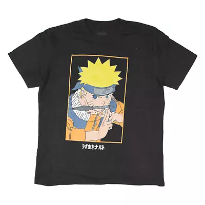 Buy NARUTO Mens T-Shirt Black L • 9.99£