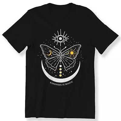 Buy Mystical & Celestial Boho Men's Ladies T-shirt Kindness Is Magic Butterfly Tee • 12.99£