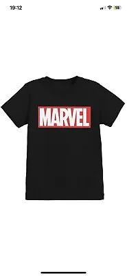 Buy Marvel Comics Simple Logo Black Kids T-Shirt - OFFICIAL 12/13 Years • 4.99£
