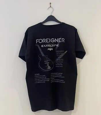 Buy Foreigner Europe FM UK Tour 2014 T-Shirt Top Medium Merchandise Black • 18£