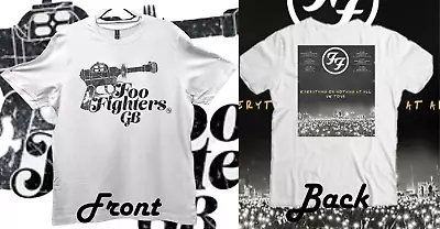 Buy Foo Fighters 2024 UK Tour, T-shirt. Sublimation Print. Unofficial, Front & Back. • 18£