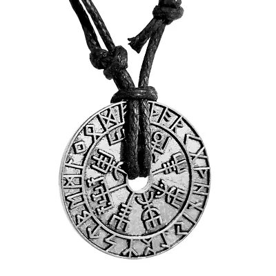 Buy Vegvasir Pendant Hammer Valknut Odin Aegishjalmur Rune Norse Amulet Jewellery • 4.95£