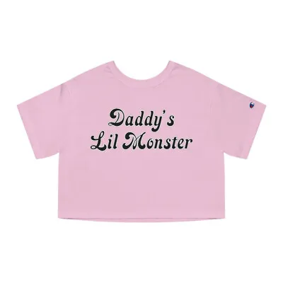 Buy Daddy's Lil Monster Harley Quinn Adult Champion Women's Heritage Cropped T-Shirt • 29.91£