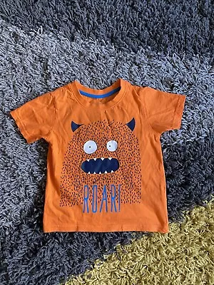 Buy Mini Rebel Baby ‘Roari’ T Shirt Orange - Age 24-36 Months  • 0.99£