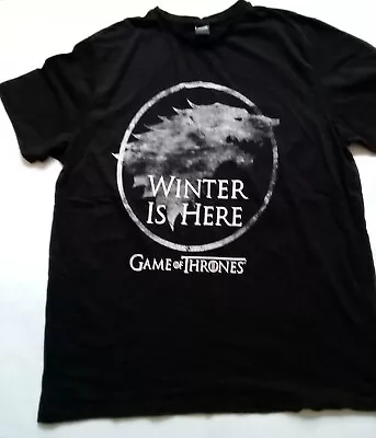 Buy Game Of Thrones T Shirt Black Tee Winter Is Coming XXL • 6£