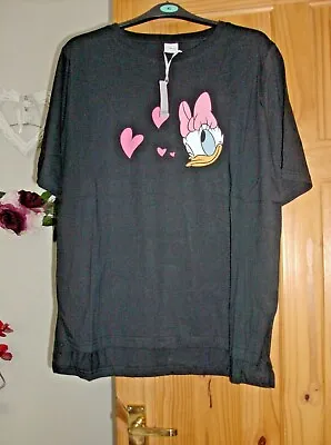 Buy V By Very Daffy Duck Graphic Black T-Shirt Size M UK 12/14 New With Tags • 4.79£