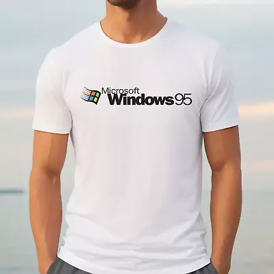 Buy Microsoft Windows 95 T Shirt Tech Lover Gift Funny Computer Gift Idea • 13.99£