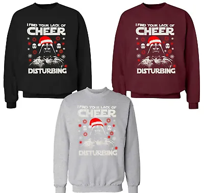 Buy Christmas Jumper Darth Vader Lack Of Cheers Star Unisex Adult Kids Sweatshirts • 23.99£