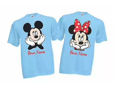 Buy Personalised Mickey And Minnie Mouse 2024 T-Shirt Mickey Minnie Mouse Tee • 10.99£