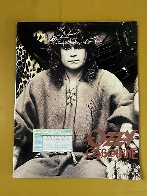 Buy Ozzy Osbourne No Rest For The Wicked 1988 Tour Program, Merch Insert, Ticket LBC • 47.49£