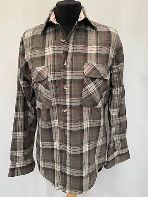 Buy Shirt Strawbridge Clothes Size S Chest 36/38  Brown Check Acrylic Mens  • 7.99£