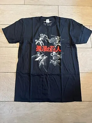 Buy Official Attack On Titan Characters Black T-Shirt Sizes S/L/XXL Brand New • 7.99£