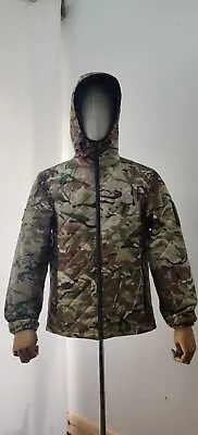 Buy British Army Men Quilted Camouflage Jacket With Hood • 50£
