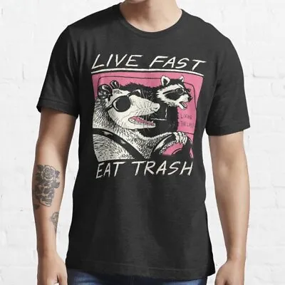 Buy Live Fast Eat Trash Sonic Youth Music Concert Tour T Shirt • 7.99£