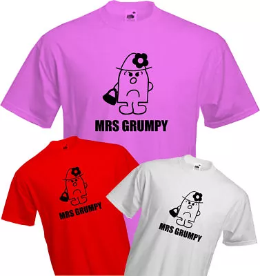 Buy MRS GRUMPY - T Shirt, Birthday, Old, Grouchy, Bad Temperedl, Lady, Quality, NEW • 9.99£