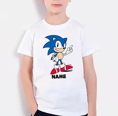 Buy Sonic The Hedgehog Personalised T-Shirts Top Tee Birthday Adult Kid Sizes • 9.99£