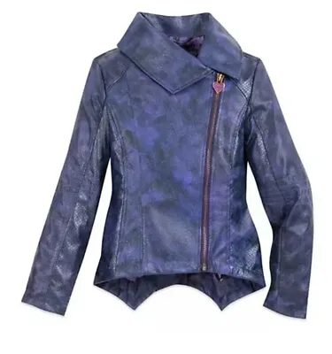 Buy Disney Descendants Mal Faux Leather Dark Purple Jacket Aged 5-6 #22 • 22.99£