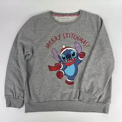 Buy Disney Stitch Christmas Jumper - Merry Stitchmas - Size L - 14 - 16 Festive Top • 19.99£