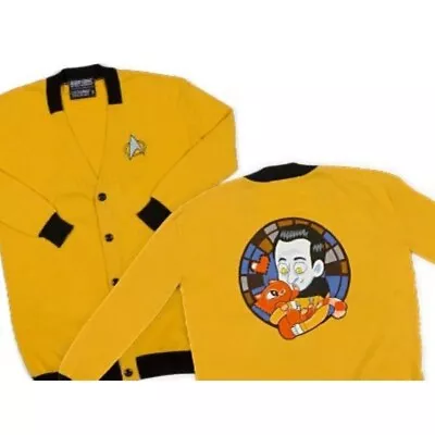 Buy NEW With Tags RARE Star Trek Loot Crate Exclusive Yellow DATA Cardigan Small • 6.99£
