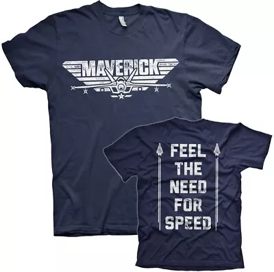 Buy Top Gun Maverick Need For Speed T-Shirt Navy • 27.82£