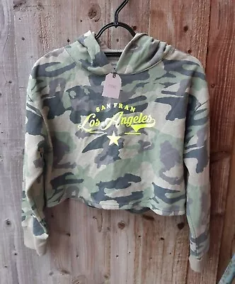 Buy BNWT Next Camo Cropped Jumper With Hoodie 12 Yrs  • 9.99£