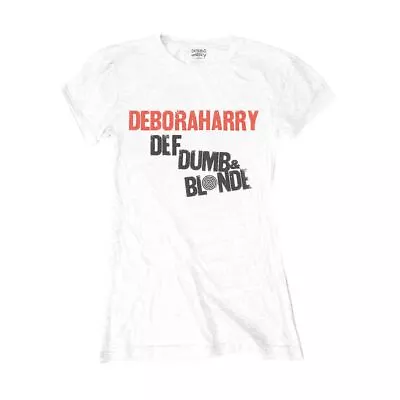 Buy Women's Debbie Harry Def, Dumb And Blonde White Fitted T-Shirt - Unisex Loose • 10£