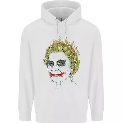 Buy Banksy The Queen Posing As The Joker Childrens Kids Hoodie • 17.99£