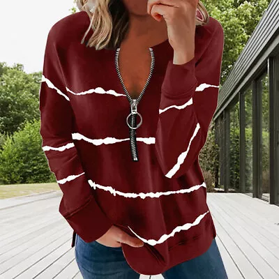 Buy Casual Round Collar Daily Pullover Loose Spring Autumn Women Hoodie Shopping • 11.04£