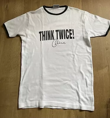 Buy Vintage Celine Dion Think Twice Tour Concert T Shirt Skinny Fit Small 1990s • 14.99£