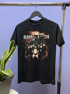 Buy Rammstein Liebe Ist Fur Alle Da Lyrics 2009 Tour T Shirt Size M Men Band Tee • 64.46£