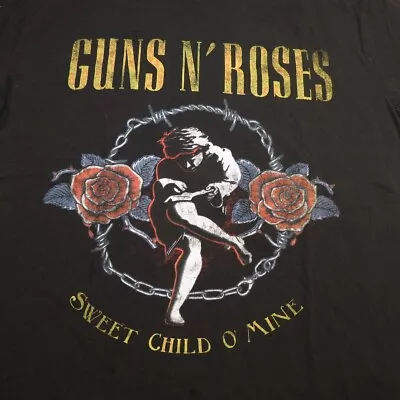 Buy GUNS N' ROSES SWEET CHILD O' MINE CONCERT TOUR T SHIRT Womens L Axl Rose Slash • 13.22£