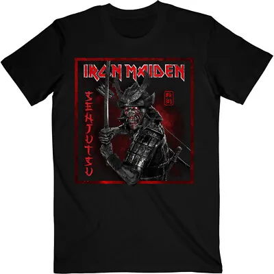 Buy Iron Maiden Senjutsu Cover Distressed Black T-Shirt OFFICIAL • 16.59£