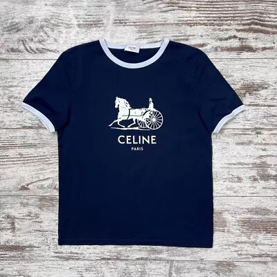 Buy Women Shirt Celine Paris Big Logo Size M • 113.40£