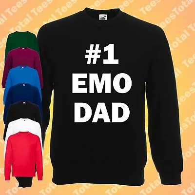 Buy #1 Emo Dad Jumper Sweatshirt | Goth | Emo | Punk | Clothing | Slogan Quotes • 24.99£