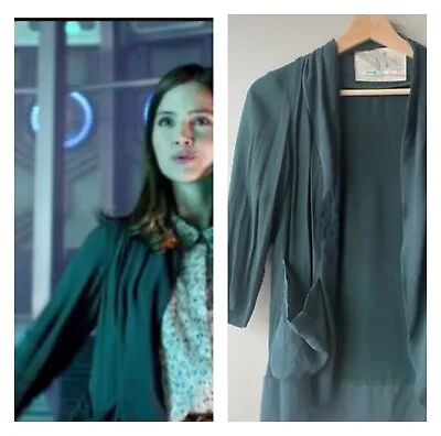 Buy Kimchi Blue Mix Fabric Crepe Jacket Drape Alt Clara Oswald Cosplay Top Dr Who S • 25£