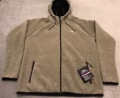 Buy Trespass Size XXL Vetiver Hooded Fleece Sherpa Lined Jacket Latte Marl • 44.99£