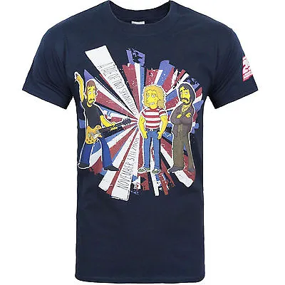 Buy The Simpsons Who T-Shirt Special Tale Of Two Springfields OFFICIAL Navy  • 9.95£
