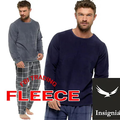 Buy  Mens Fleece Pyjamas Sets  Long Sleeve Winter Warm Pjs  • 16.95£