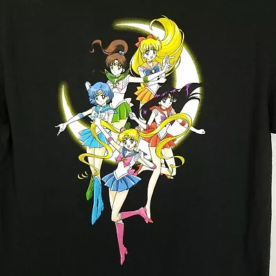 Buy Sailor Moon Naoko Takeuchi Toel T Shirt L Adult Black Anime Graphic Short Sleeve • 18.89£
