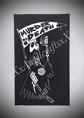 Buy Large Sew On Printed Back Patch ~ Battle Jacket ~ Murder By Death Whisky Crew • 12£