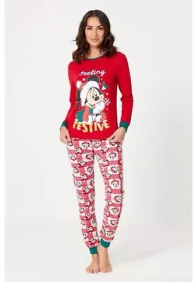 Buy NEW Disney Mickey Minnie Mouse Christmas PJs Pyjamas 16/18 Festive RRP £40! • 18.99£