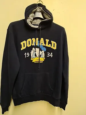 Buy Disney Store Donald Duck Hoodie Sweatshirt Size LARGE • 9.99£