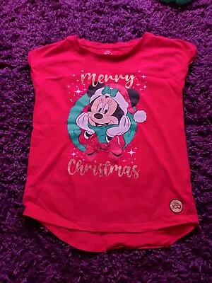 Buy Womens Disney 100 Minnie Mouse Christmas T-Shirt Size 10 • 1.50£