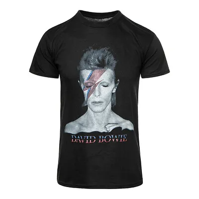 Buy Official David Bowie Aladdin Sane T Shirt (Black) • 19.99£