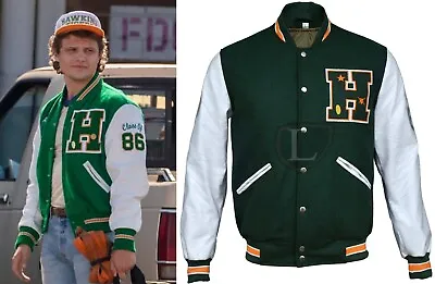 Buy Stranger Things Cosplay Baseball Jacket Coat Print Casual Leather Sweat Jacket  • 89.99£